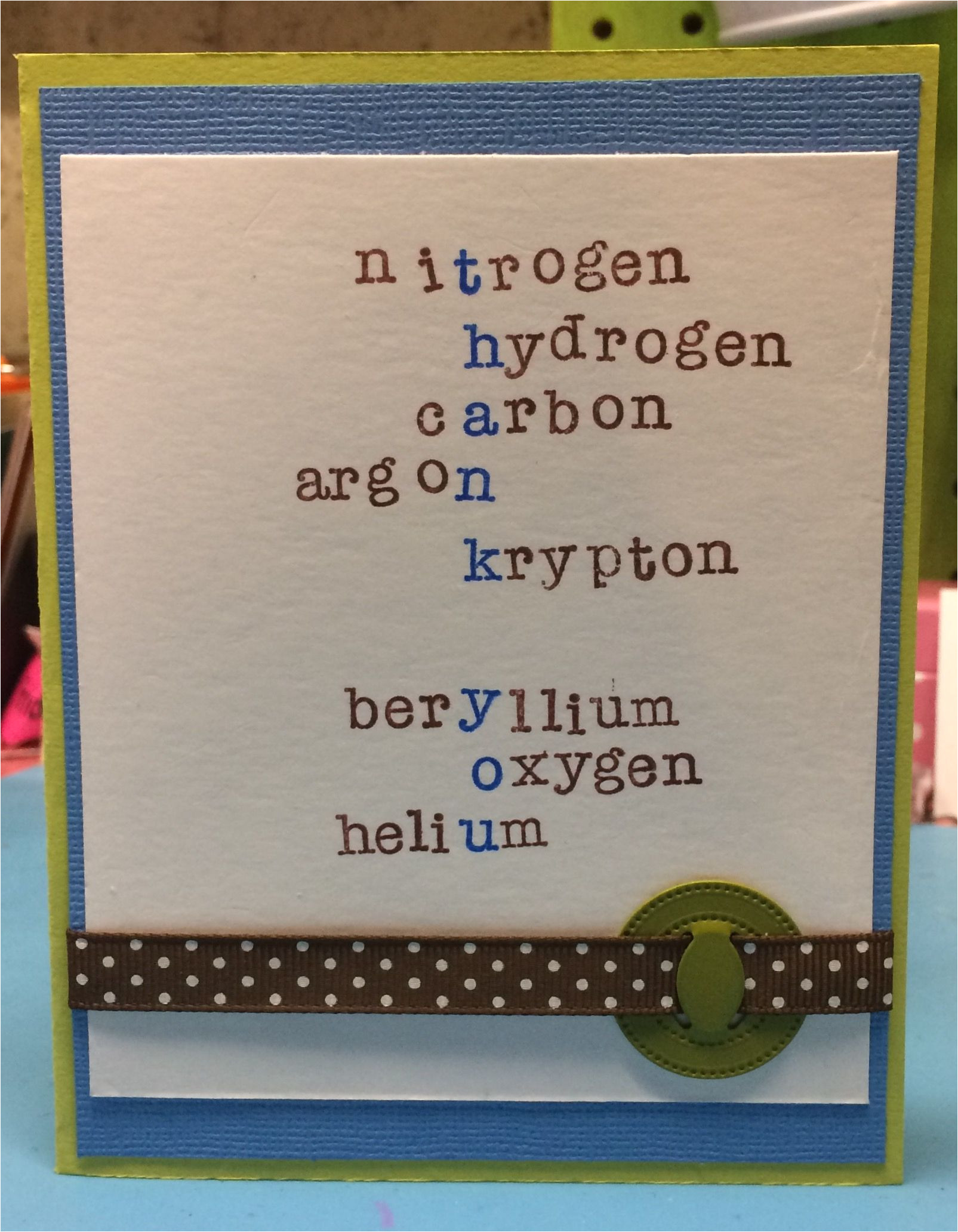 Teachers Day Card Creative Ideas Thank You for Chemistry Teacher Card Teachers Day Card
