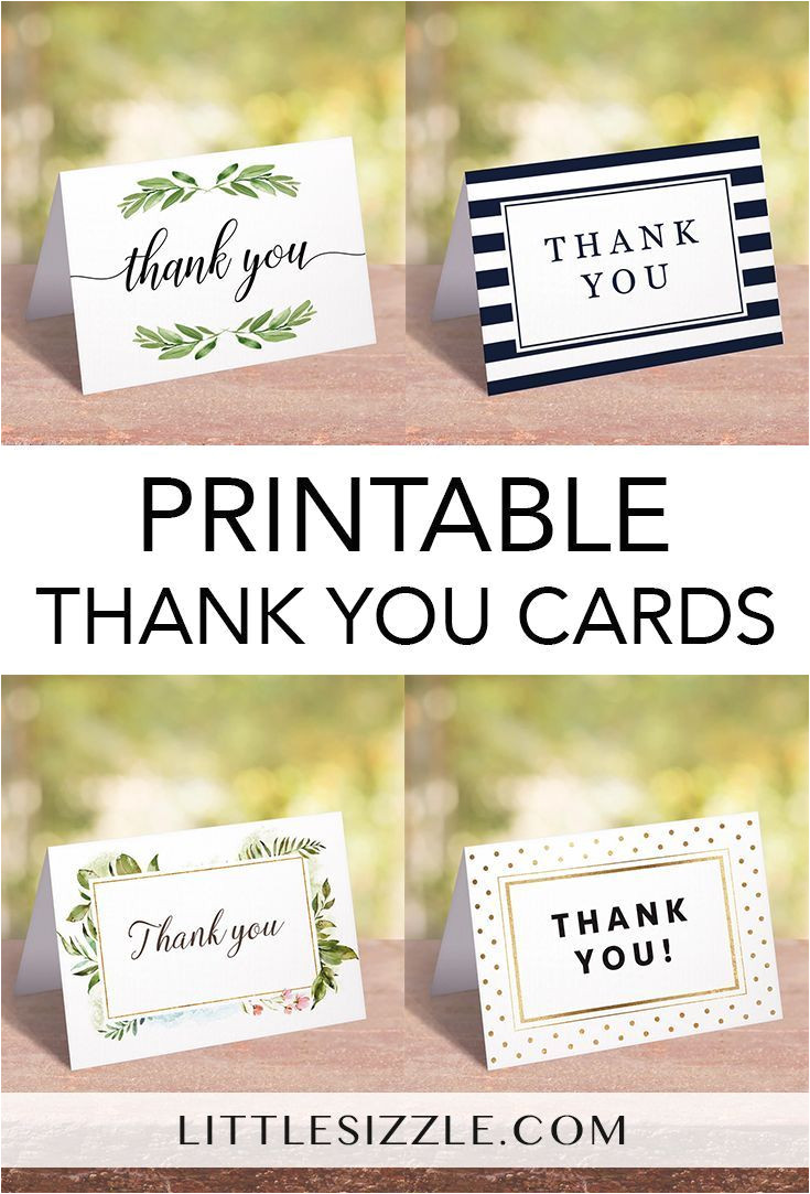 Thank You Card Upload Photo Printable Thank You Cards by Littlesizzle Unique and