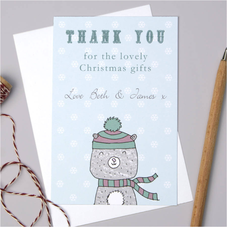 original personalised bear christmas thank you cards jpg