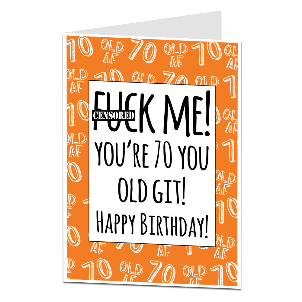 70th birthday card old git ebay jpg