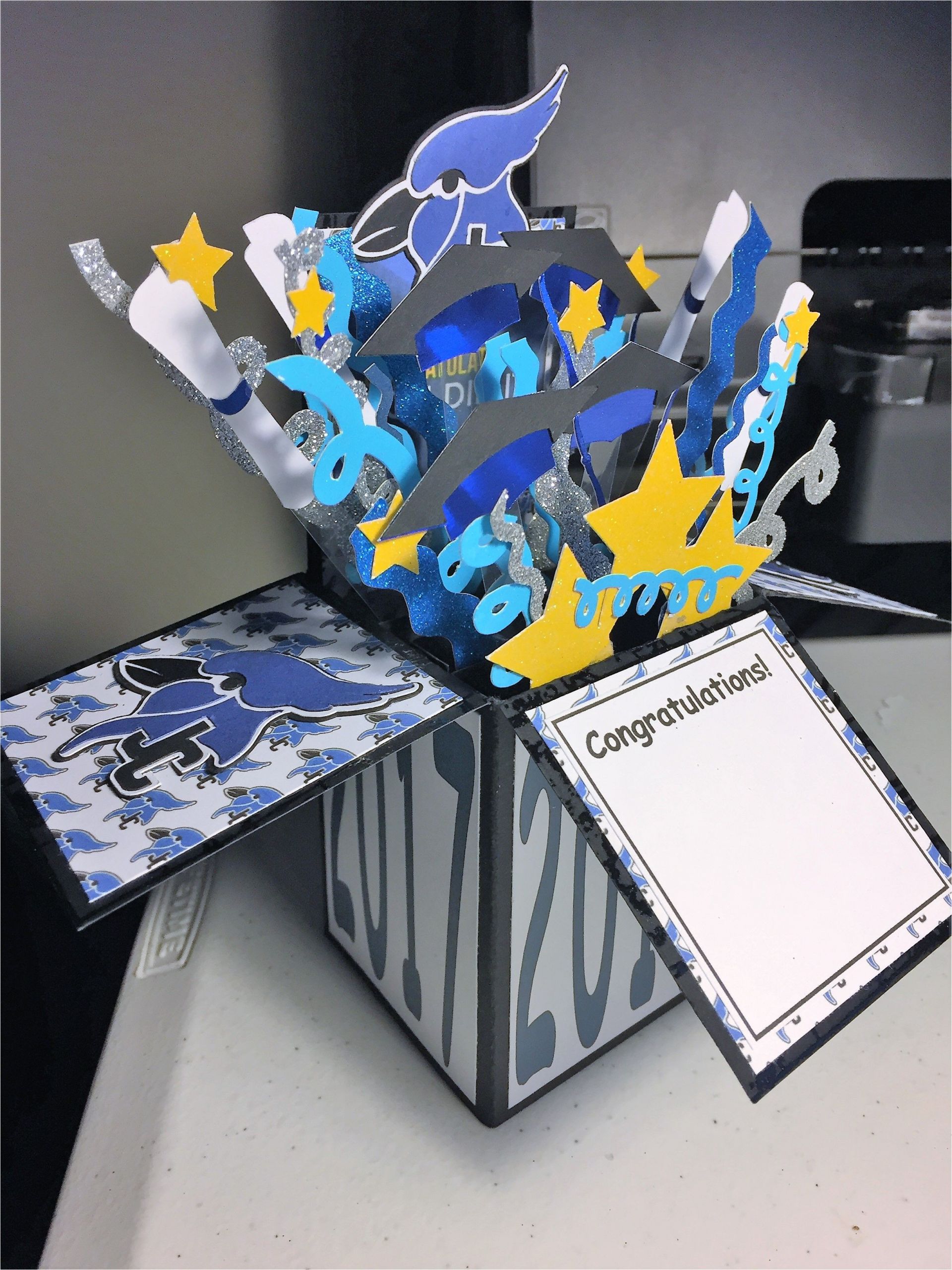 Unique Card Boxes for Graduation A 2017 Graduation Box Card I Made with Cricut Cricut