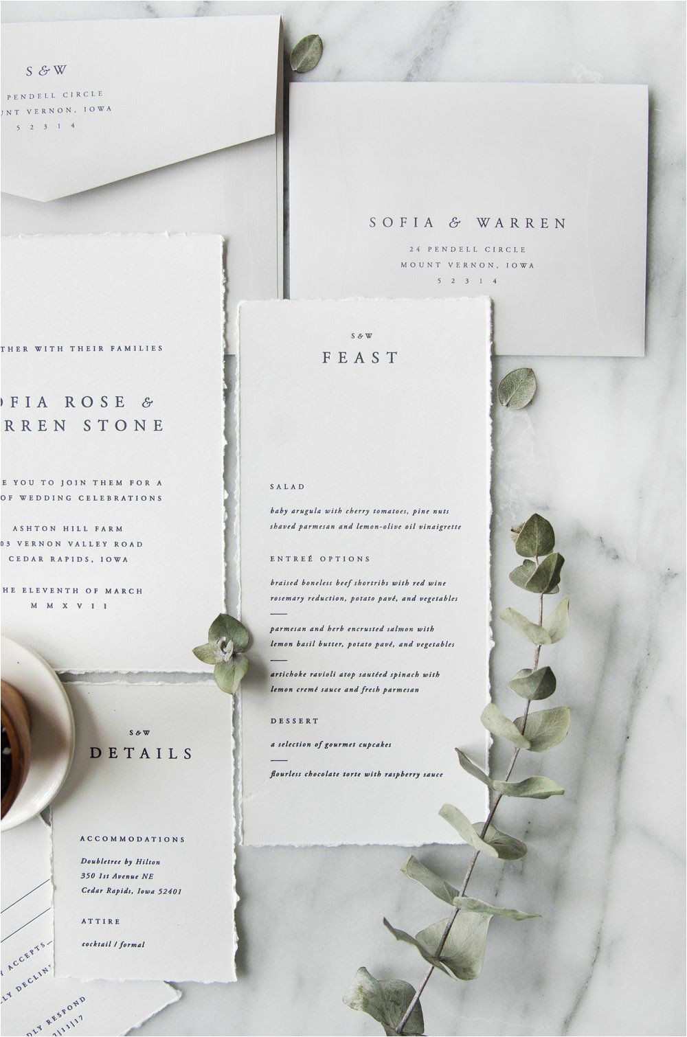 Unique Wedding Menu Card Ideas sofia Semi Custom Menu Design Simple Traditional Classic
