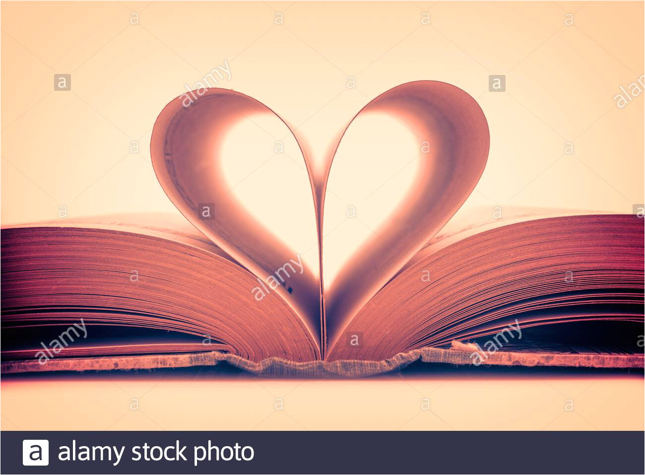 pages of an old book in the shape of a heart valentines day card love concept 2ap05ye jpg