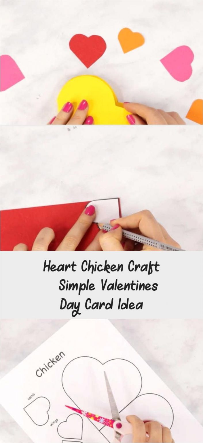 Valentine Card Ideas for Friends Heart Chicken Craft ...