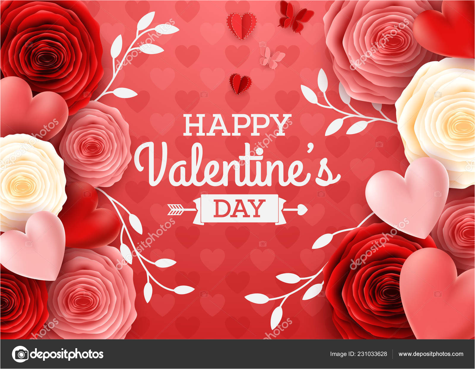 depositphotos 231033628 stock illustration valentines day greeting card rose jpg