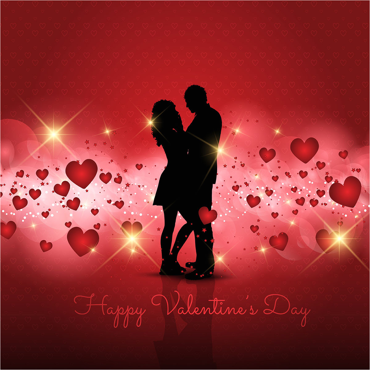 silhouette of couple on valentine s day background jpg