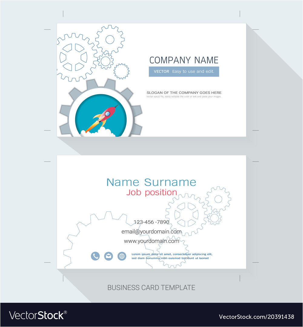 startup business card or name card template vector 20391438 jpg