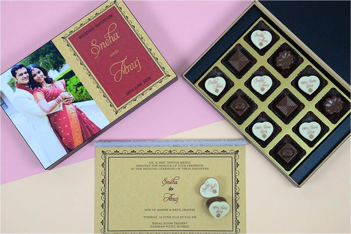 Wedding Card Under 10 Rs Unique Indian Wedding Invitations Chococraft