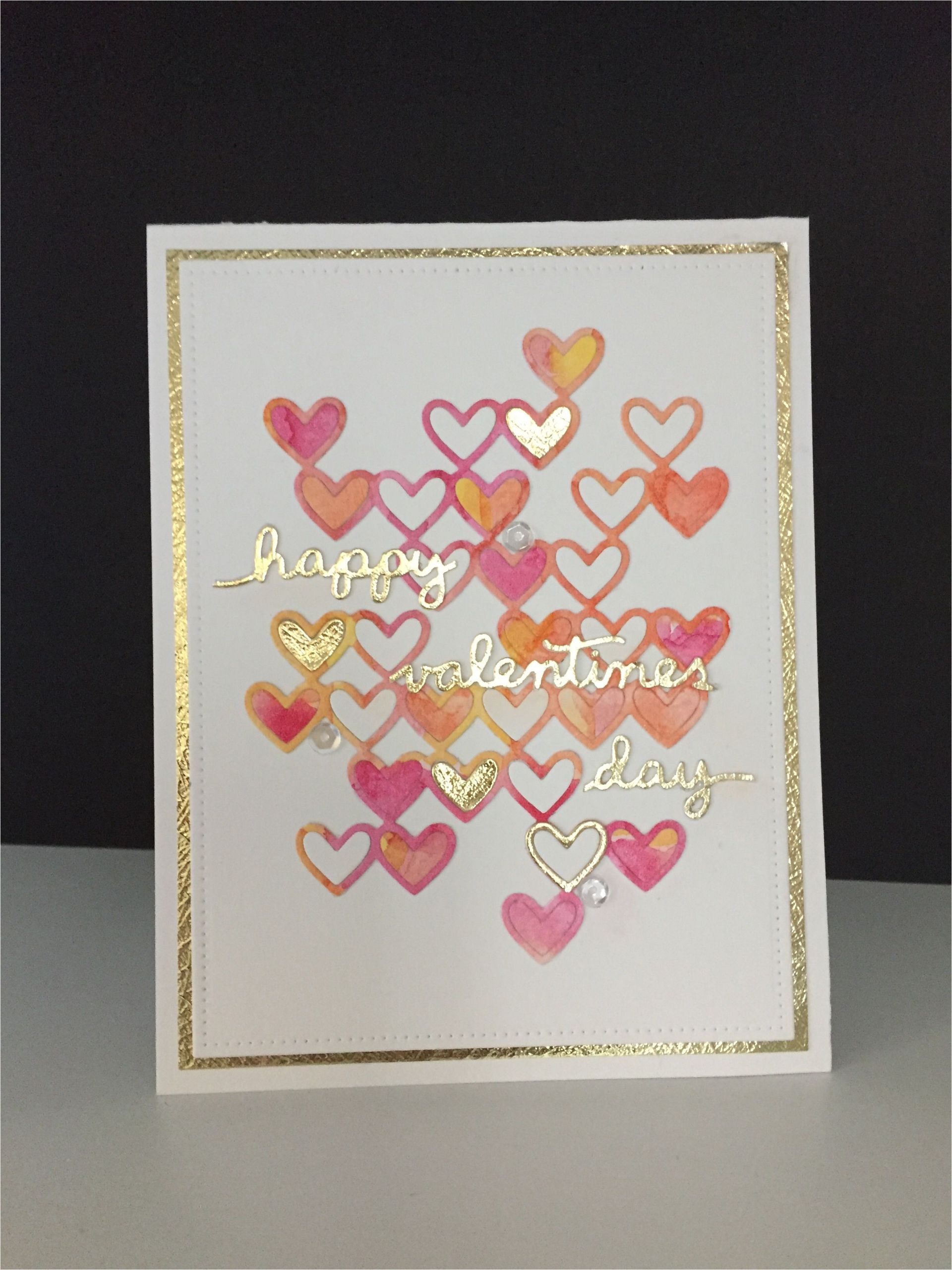 What Did the Valentine Card Say to the Stamp Valentine S Day Card Simon Says Stamp Stacked Hearts Die