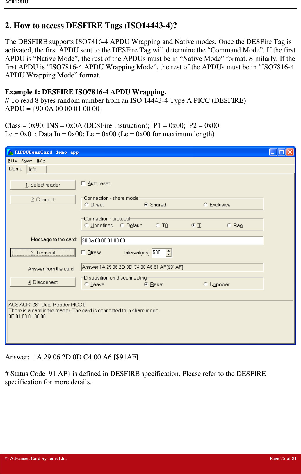 What Does Card Name Mean Acr1281u Contactless Smart Card Reader and Writer User