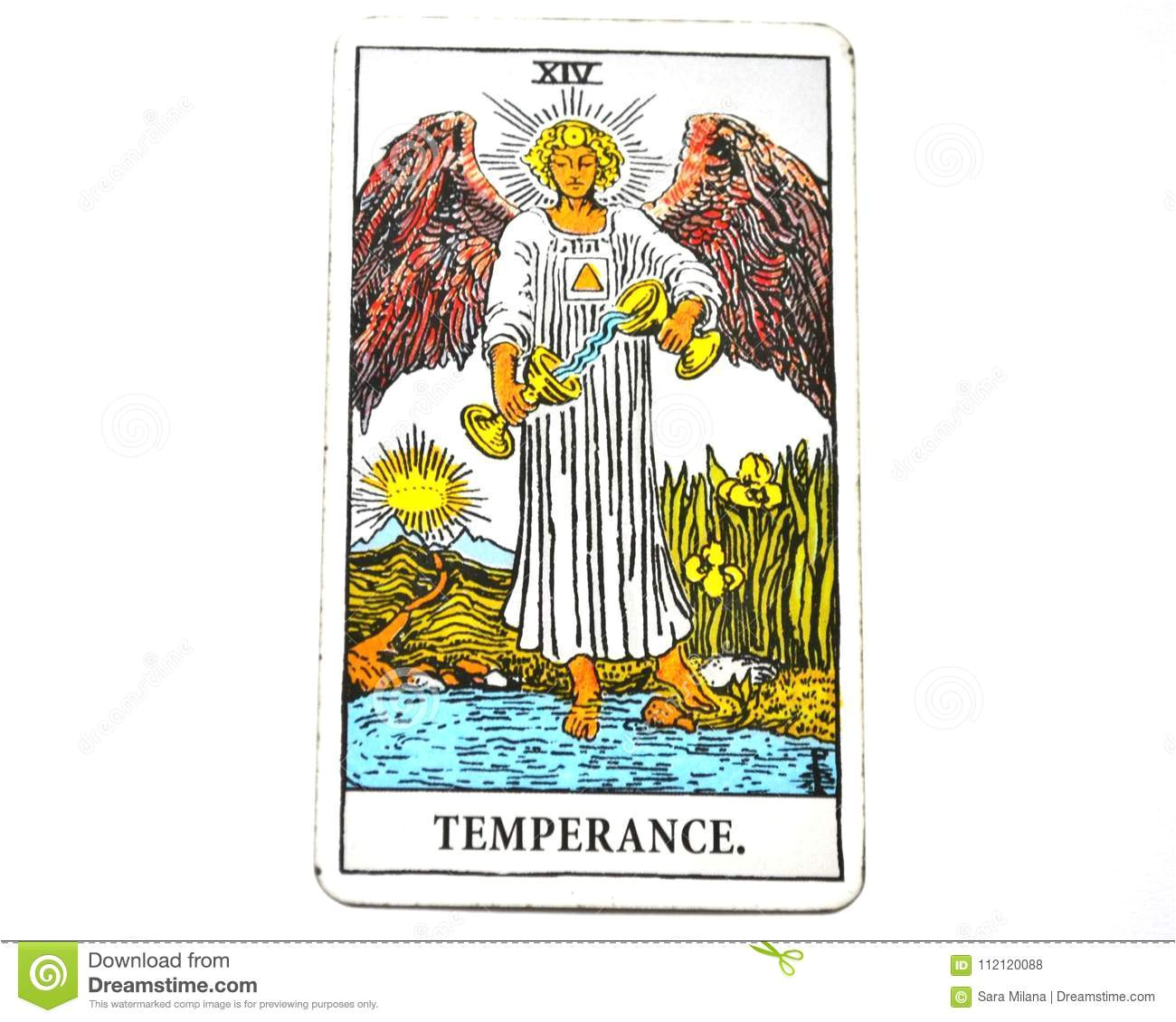 temperance tarot card brings healing harmony adaptability balance maintaining strong sense equilibrium temperance tarot card 112120088 jpg