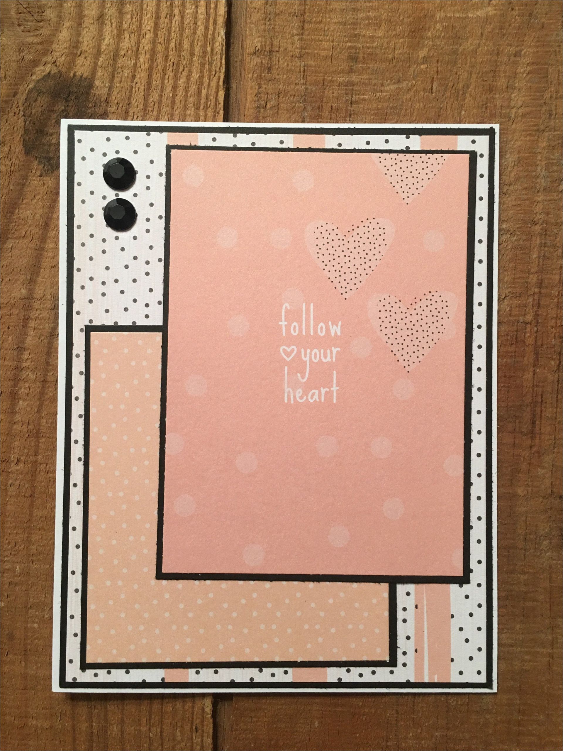 What Size is A Greeting Card Card Just because Follow Your Heart Greeting Cards
