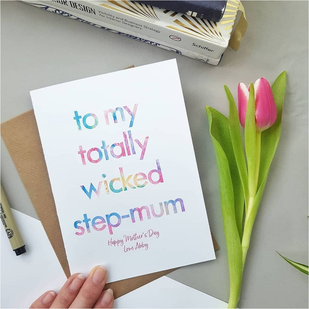 original totally wicked step mum personalised mothers day card jpg