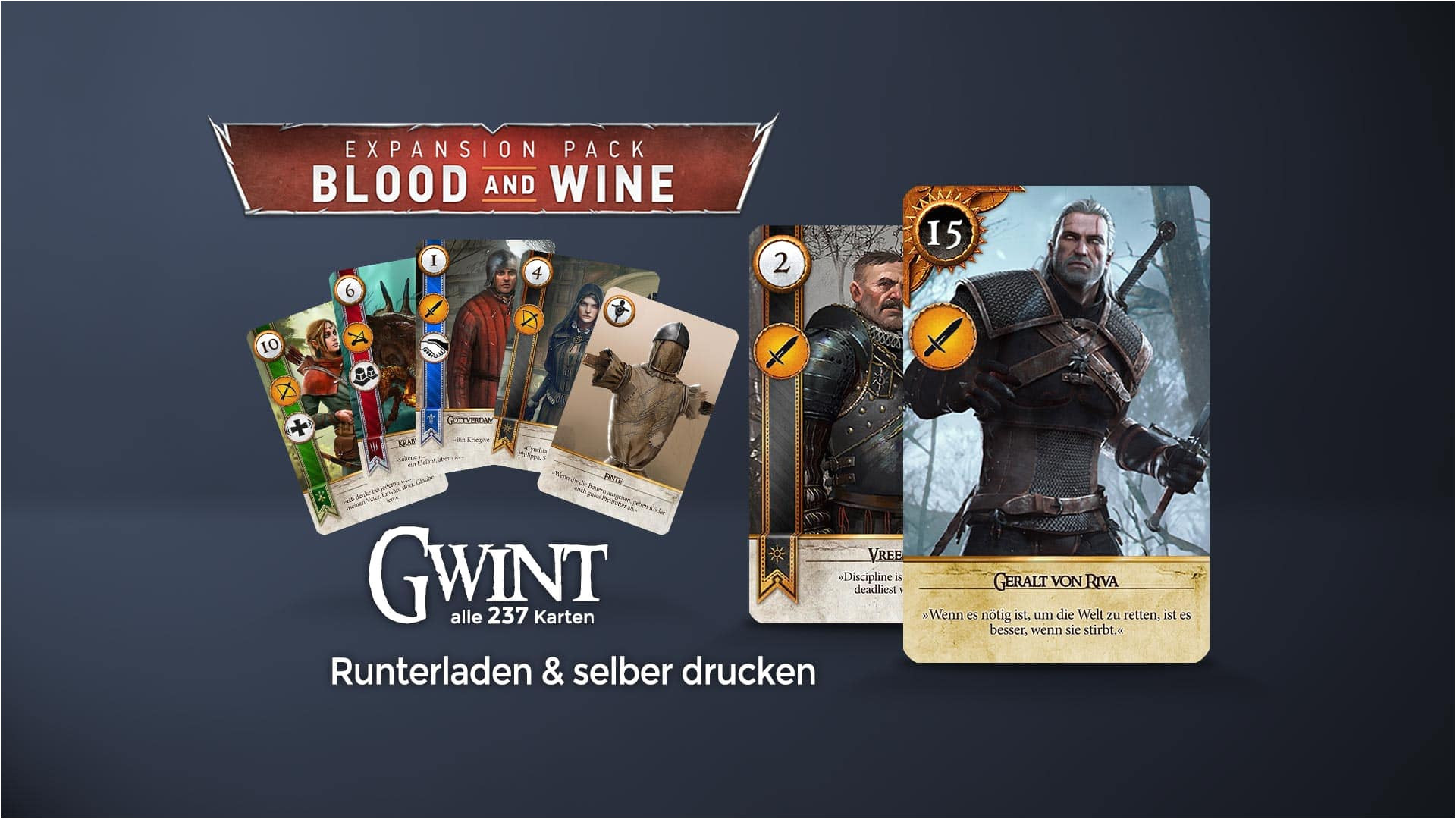 What Unique Card Do You Get From the Baron Selber Basteln Gwint Kartenset Gwent Playing Cards Dlc