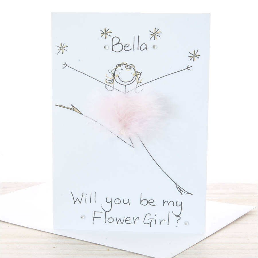 original handmade personalised will you be my flower girl card jpg
