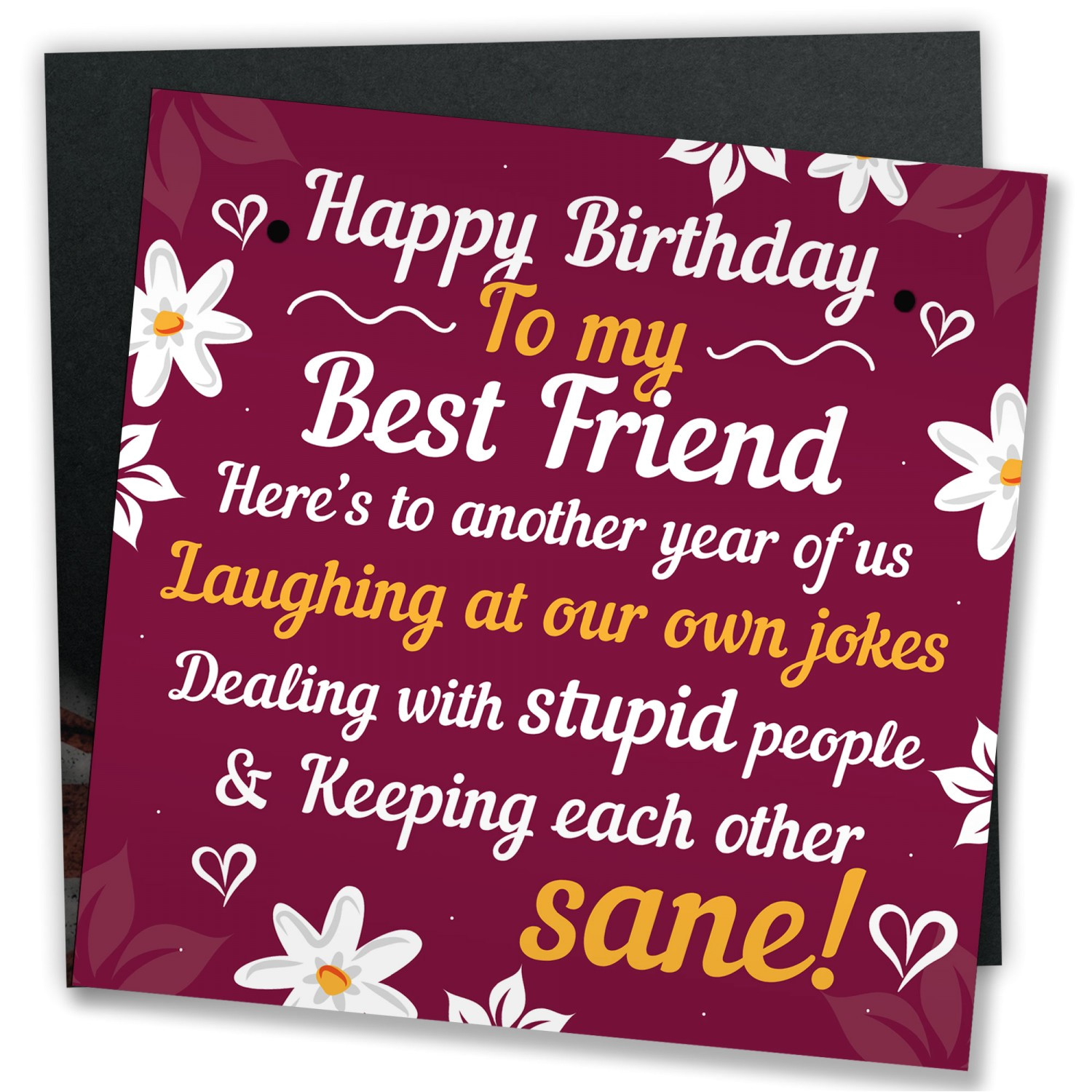 happy birthday card best friend birthday t friendship plaque
