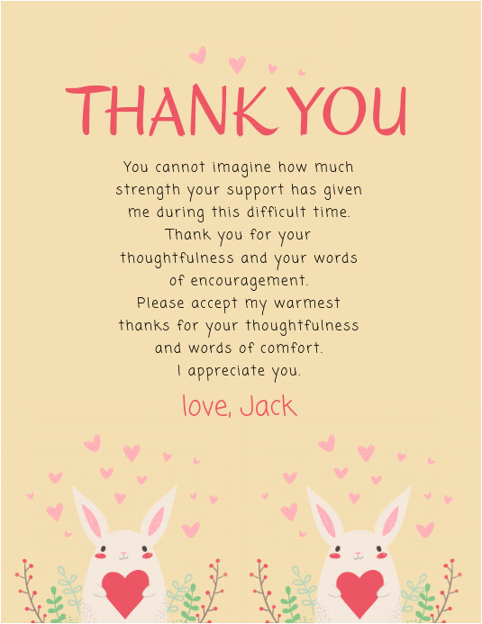 thank you card template