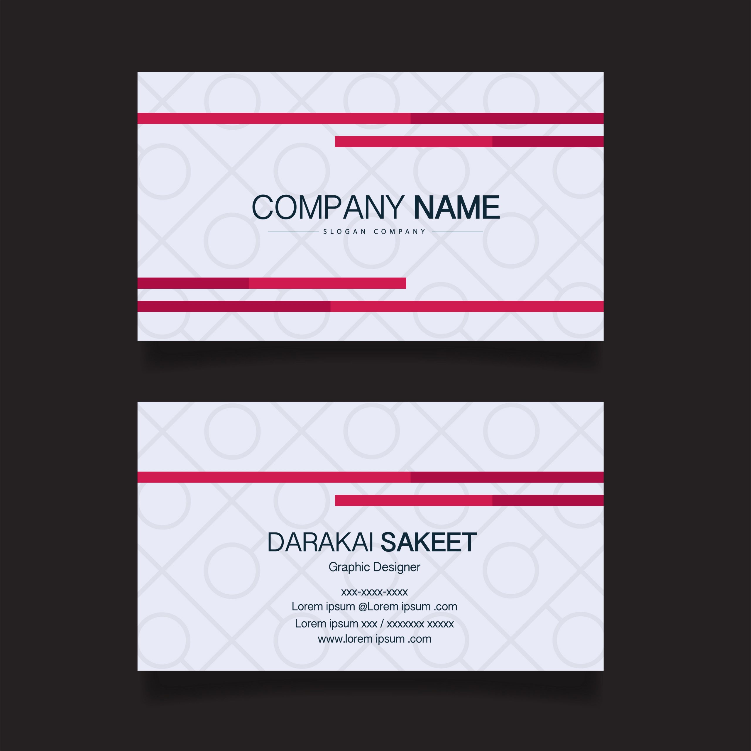 name card modern simple business card template vector illustration