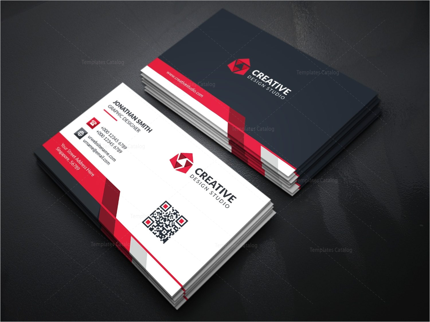 modern business card template creative design