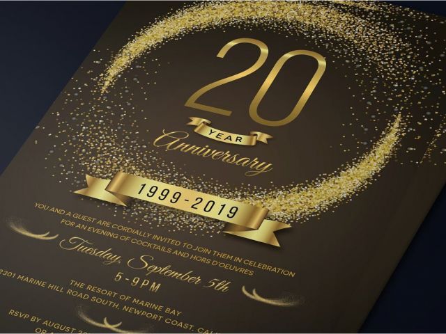 invitation card size in cm anniversary invitation template