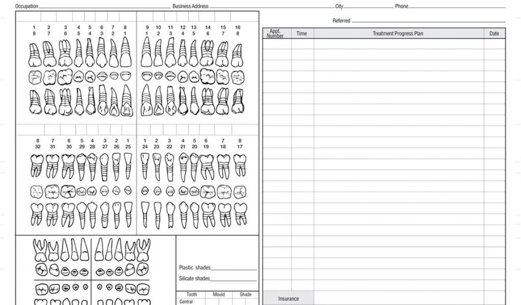 periodontal chart template 4 best images of dental