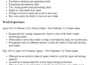 talent agent cover letter sample talent agent cover letter cover letter for talent agency